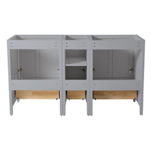 Load image into Gallery viewer, Fresca Oxford 60&quot; Gray Traditional Double Sink Bathroom Cabinets- Fresca