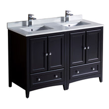 Load image into Gallery viewer, Fresca Oxford 48&quot; Espresso Traditional Double Sink Bathroom Cabinets w/ Top &amp; Sinks- Fresca