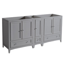 Load image into Gallery viewer, Fresca Oxford 71&quot; Gray Traditional Double Sink Bathroom Cabinets- Fresca