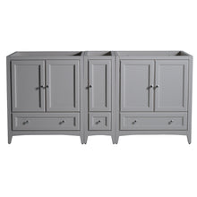 Load image into Gallery viewer, Fresca Oxford 71&quot; Gray Traditional Double Sink Bathroom Cabinets- Fresca