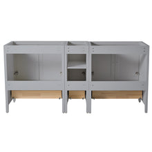 Load image into Gallery viewer, Fresca Oxford 71&quot; Gray Traditional Double Sink Bathroom Cabinets- Fresca