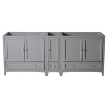 Load image into Gallery viewer, Fresca Oxford 83&quot; Gray Traditional Double Sink Bathroom Cabinets- Fresca
