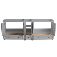 Load image into Gallery viewer, Fresca Oxford 83&quot; Gray Traditional Double Sink Bathroom Cabinets- Fresca