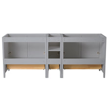 Load image into Gallery viewer, Fresca Oxford 83&quot; Gray Traditional Double Sink Bathroom Cabinets- Fresca