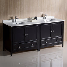 Load image into Gallery viewer, Fresca Oxford 72&quot; Espresso Traditional Double Sink Bathroom Cabinets w/ Top &amp; Sinks- Fresca
