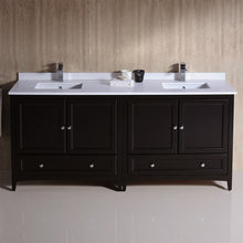 Load image into Gallery viewer, Fresca Oxford 72&quot; Espresso Traditional Double Sink Bathroom Cabinets w/ Top &amp; Sinks- Fresca