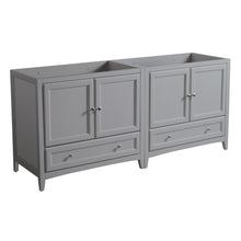 Load image into Gallery viewer, Fresca Oxford 71&quot; Gray Traditional Double Sink Bathroom Cabinets- Fresca