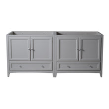 Load image into Gallery viewer, Fresca Oxford 71&quot; Gray Traditional Double Sink Bathroom Cabinets- Fresca