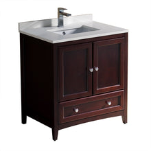 Load image into Gallery viewer, Fresca Oxford 30&quot; Mahogany Traditional Bathroom Cabinet w/ Top &amp; Sink- Fresca