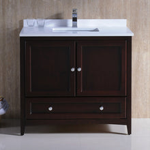 Load image into Gallery viewer, Fresca Oxford 36&quot; Mahogany Traditional Bathroom Cabinet w/ Top &amp; Sink- Fresca