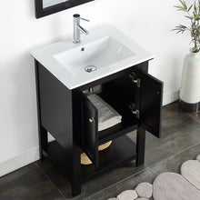 Load image into Gallery viewer, Fresca Manchester 24&quot; Black Traditional Bathroom Vanity- Fresca