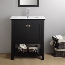 Load image into Gallery viewer, Fresca Manchester 30&quot; Black Traditional Bathroom Vanity- Fresca