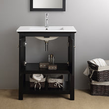 Load image into Gallery viewer, Fresca Manchester 30&quot; Black Traditional Bathroom Vanity- Fresca