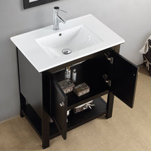 Load image into Gallery viewer, Fresca Manchester 30&quot; Black Traditional Bathroom Vanity- Fresca