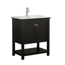 Load image into Gallery viewer, Fresca Manchester 30&quot; Black Traditional Bathroom Vanity- Fresca
