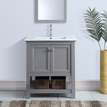 Load image into Gallery viewer, Fresca Manchester 30&quot; Gray Traditional Bathroom Vanity- Fresca