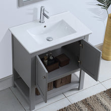 Load image into Gallery viewer, Fresca Manchester 30&quot; Gray Traditional Bathroom Vanity- Fresca