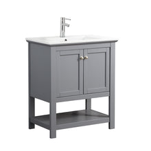 Load image into Gallery viewer, Fresca Manchester 30&quot; Gray Traditional Bathroom Vanity- Fresca