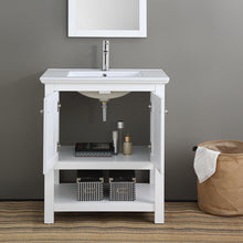 Load image into Gallery viewer, Fresca Manchester 30&quot; White Traditional Bathroom Vanity- Fresca