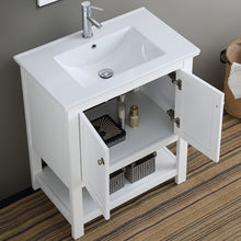 Load image into Gallery viewer, Fresca Manchester 30&quot; White Traditional Bathroom Vanity- Fresca