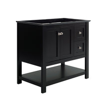 Load image into Gallery viewer, Fresca Manchester 36" Black Traditional Bathroom Cabinet- Fresca