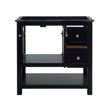 Load image into Gallery viewer, Fresca Manchester 36" Black Traditional Bathroom Cabinet- Fresca