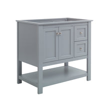 Load image into Gallery viewer, Fresca Manchester 36&quot; Gray Traditional Bathroom Cabinet- Fresca