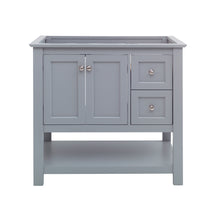 Load image into Gallery viewer, Fresca Manchester 36&quot; Gray Traditional Bathroom Cabinet- Fresca