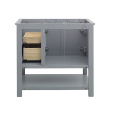 Load image into Gallery viewer, Fresca Manchester 36&quot; Gray Traditional Bathroom Cabinet- Fresca