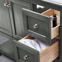 Load image into Gallery viewer, Fresca Manchester Regal 36&quot; Gray Wood Veneer Traditional Bathroom Cabinet w/ Top &amp; Sink- Fresca