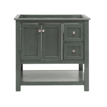 Load image into Gallery viewer, Fresca Manchester Regal 36" Gray Wood Veneer Traditional Bathroom Cabinet- Fresca