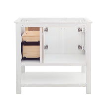 Load image into Gallery viewer, Fresca Manchester 36" White Traditional Bathroom Cabinet- Fresca