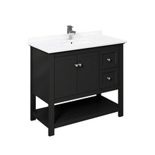 Load image into Gallery viewer, Fresca Manchester 42&quot; Black Traditional Bathroom Cabinet w/ Top &amp; Sink- Fresca