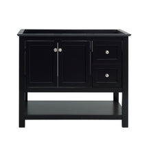 Load image into Gallery viewer, Fresca Manchester 42&quot; Black Traditional Bathroom Cabinet- Fresca