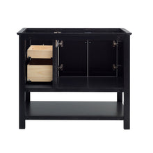 Load image into Gallery viewer, Fresca Manchester 42&quot; Black Traditional Bathroom Cabinet- Fresca