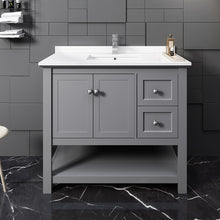 Load image into Gallery viewer, Fresca Manchester 42&quot; Gray Traditional Bathroom Cabinet w/ Top &amp; Sink- Fresca