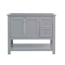 Load image into Gallery viewer, Fresca Manchester 42&quot; Gray Traditional Bathroom Cabinet- Fresca