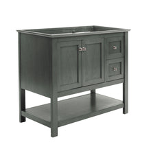 Load image into Gallery viewer, Fresca Manchester Regal 42&quot; Gray Wood Veneer Traditional Bathroom Cabinet- Fresca
