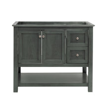 Load image into Gallery viewer, Fresca Manchester Regal 42&quot; Gray Wood Veneer Traditional Bathroom Cabinet- Fresca