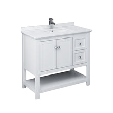 Load image into Gallery viewer, Fresca Manchester 42&quot; White Traditional Bathroom Cabinet w/ Top &amp; Sink- Fresca