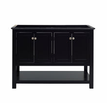 Load image into Gallery viewer, Fresca Manchester 48&quot; Black Traditional Double Sink Bathroom Cabinet- Fresca