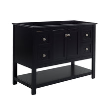 Load image into Gallery viewer, Fresca Manchester 48&quot; Black Traditional Bathroom Cabinet- Fresca