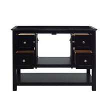 Load image into Gallery viewer, Fresca Manchester 48&quot; Black Traditional Bathroom Cabinet- Fresca