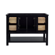 Load image into Gallery viewer, Fresca Manchester 48&quot; Black Traditional Bathroom Cabinet- Fresca