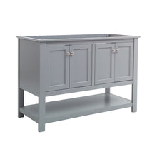 Load image into Gallery viewer, Fresca Manchester 48&quot; Gray Traditional Double Sink Bathroom Cabinet- Fresca