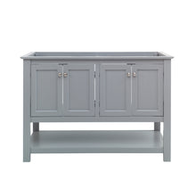 Load image into Gallery viewer, Fresca Manchester 48&quot; Gray Traditional Double Sink Bathroom Cabinet- Fresca