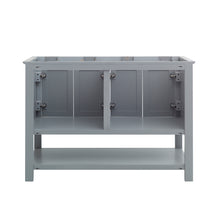 Load image into Gallery viewer, Fresca Manchester 48&quot; Gray Traditional Double Sink Bathroom Cabinet- Fresca