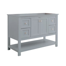 Load image into Gallery viewer, Fresca Manchester 48&quot; Gray Traditional Bathroom Cabinet- Fresca