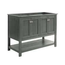 Load image into Gallery viewer, Fresca Manchester Regal 48&quot; Gray Wood Veneer Traditional Double Sink Bathroom Cabinet- Fresca