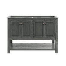 Load image into Gallery viewer, Fresca Manchester Regal 48&quot; Gray Wood Veneer Traditional Double Sink Bathroom Cabinet- Fresca